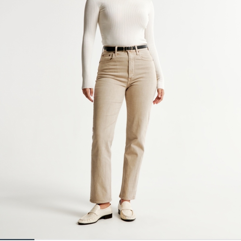 Abercrombie 90’s straight ankle jeans